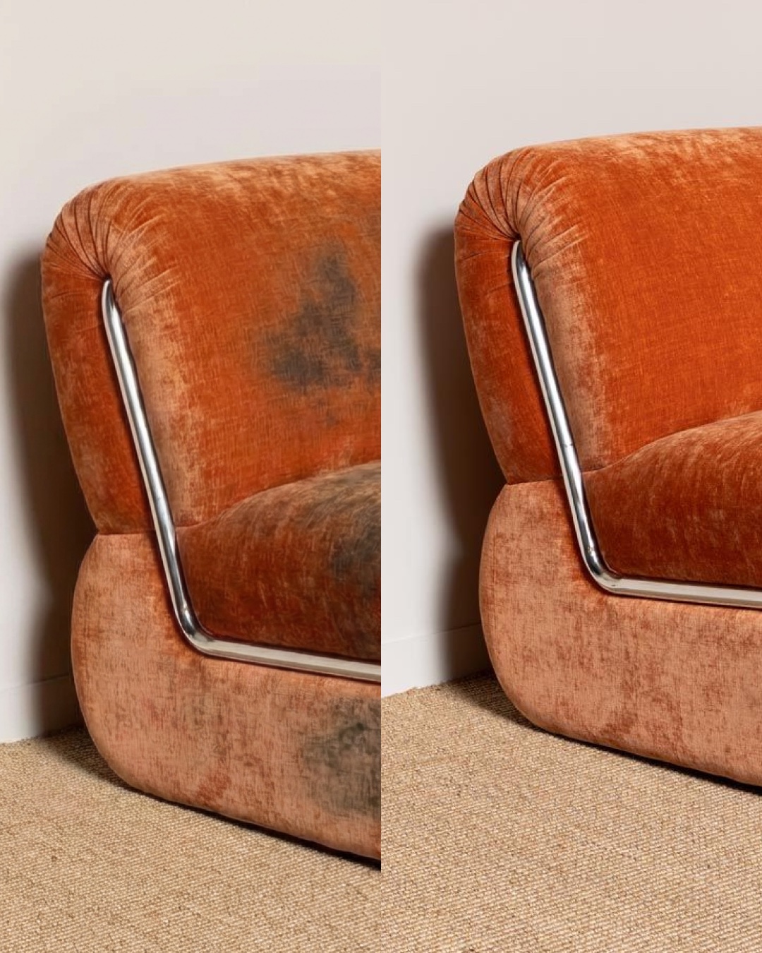 Résultat nettoyage avant/après